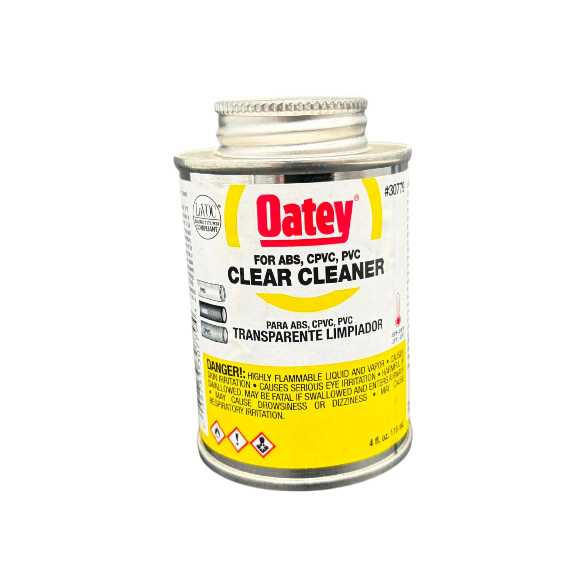 Oatey Clear Cleaner PVC, CPVC, ABS