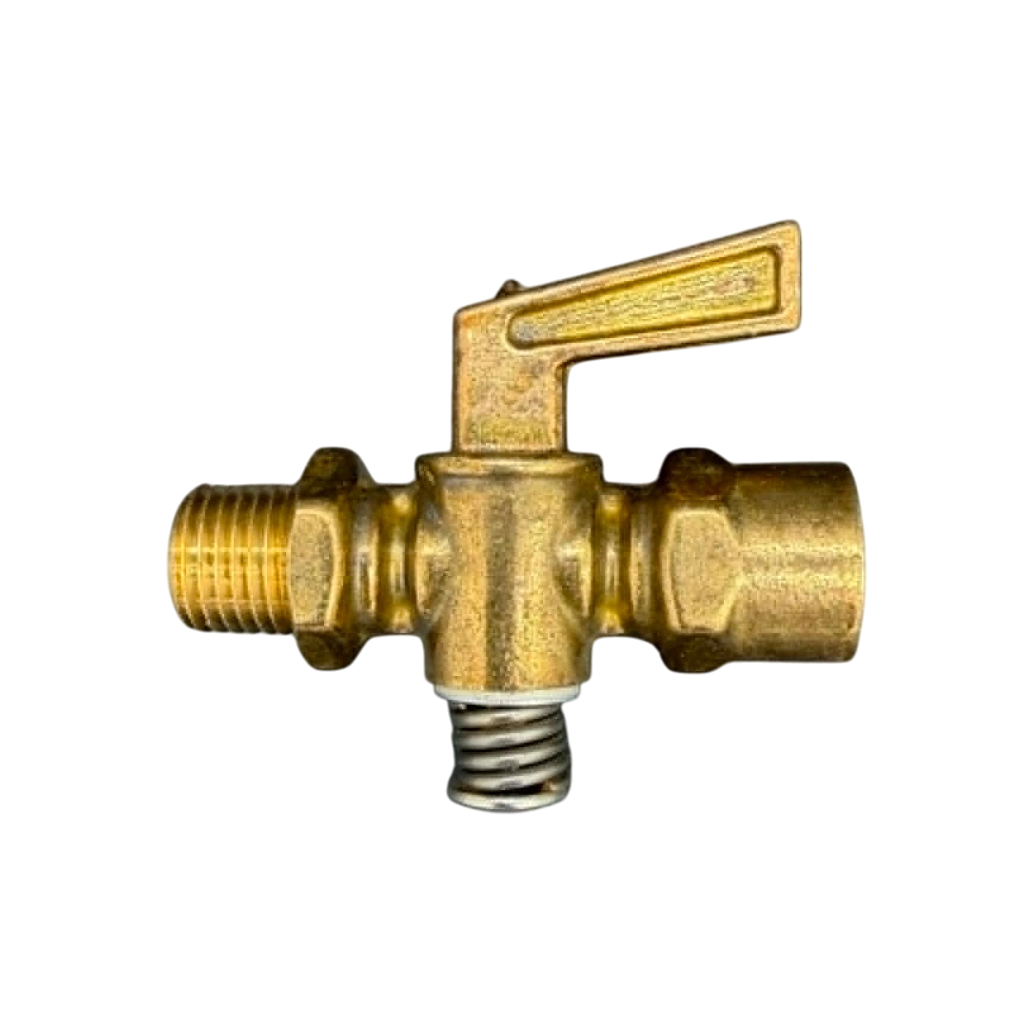 1/4" Brass MXF Shut Off Valve 150psi