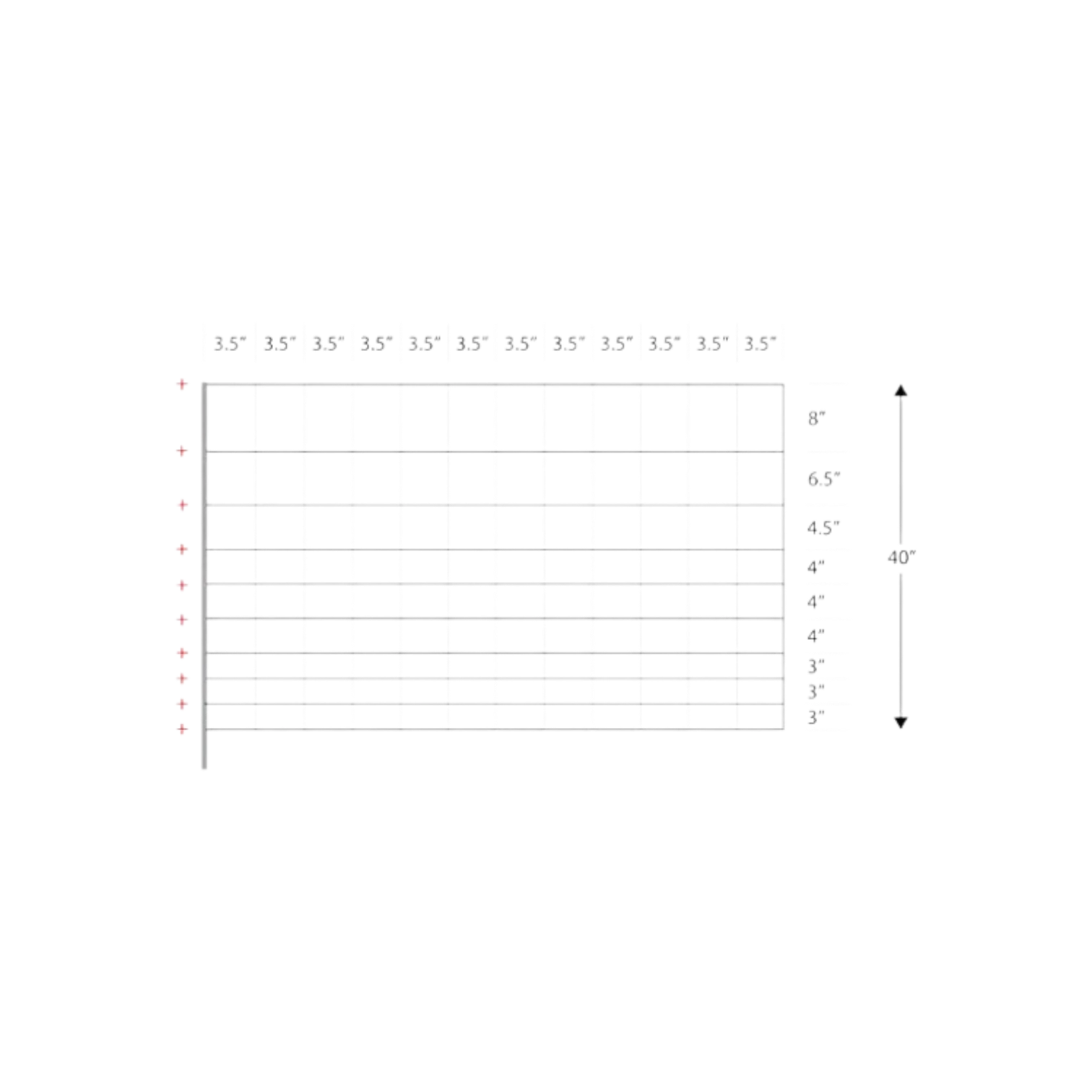 Electric Netting Poultry 10/40"/3 1/2" x 164', Green