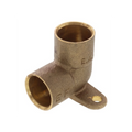 Brass C x C (copper-to-copper) 90-degree drop ear elbow
