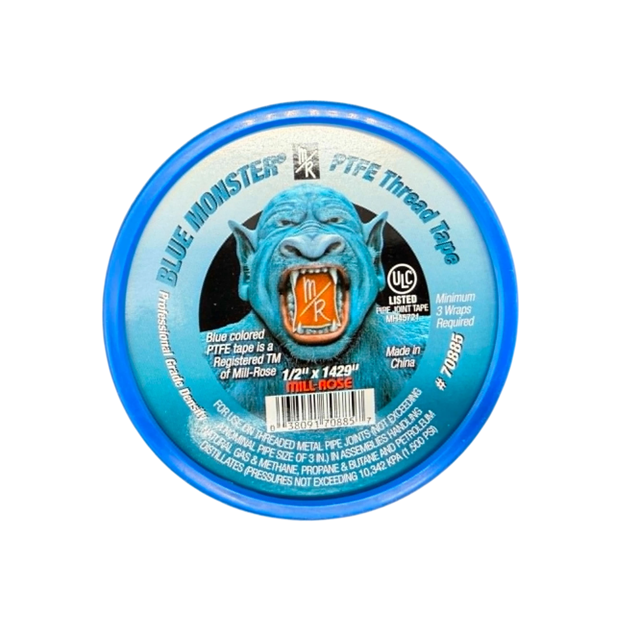 Blue Monster 1/2" x 1429" PTFE Thread Seal Tape