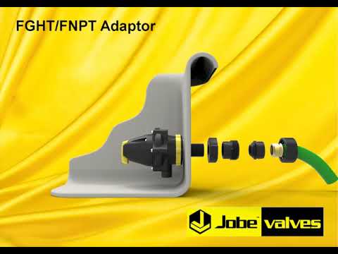 Jobe NPT/GHT Quick Coupler 3/4"GHT X 3/4"/1" NPT